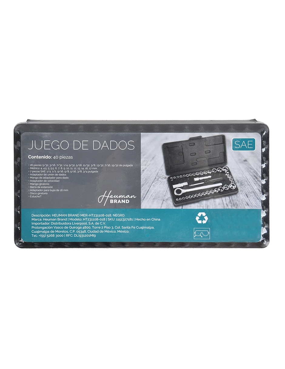 Juego de dados 40 piezas 4