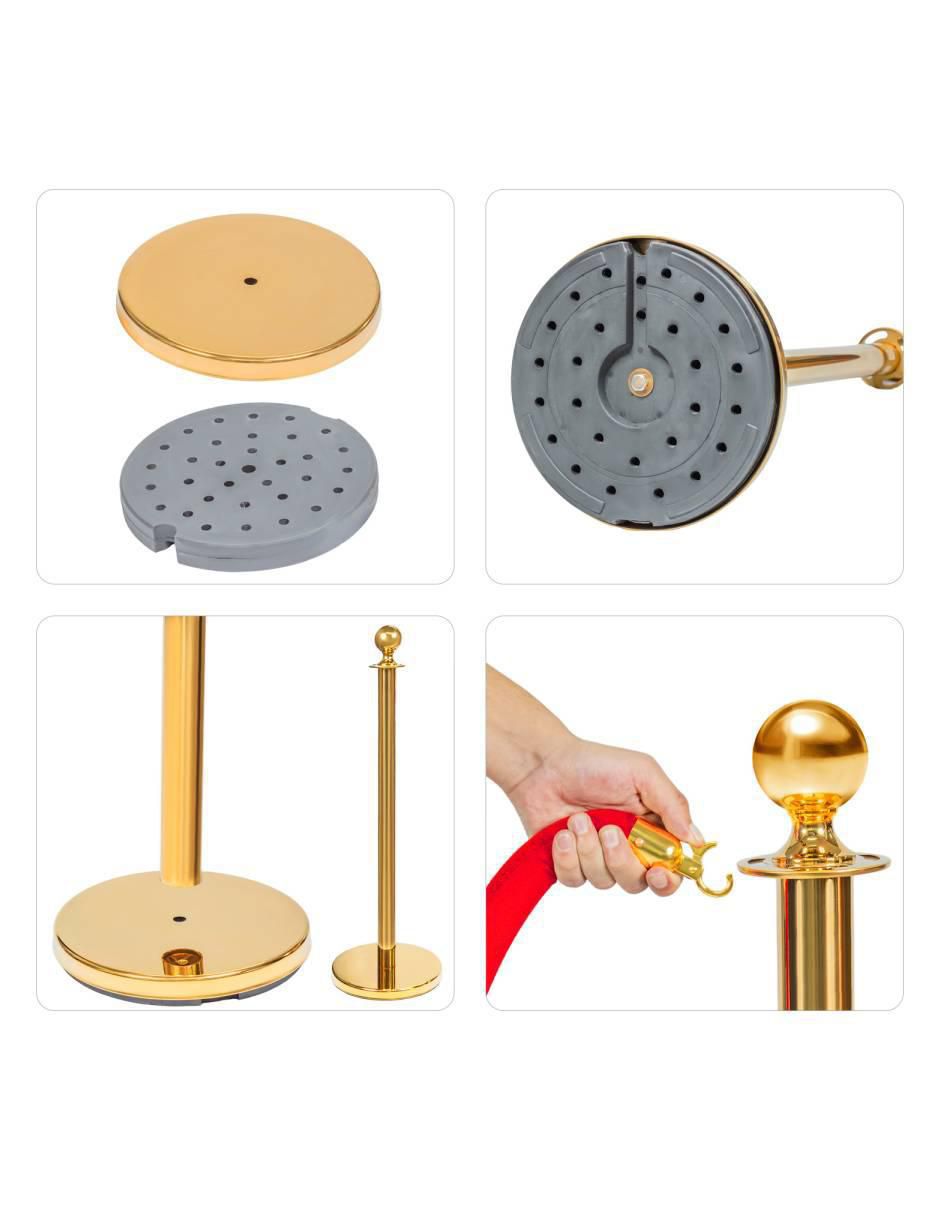 Set de poste delimitador para fila 2