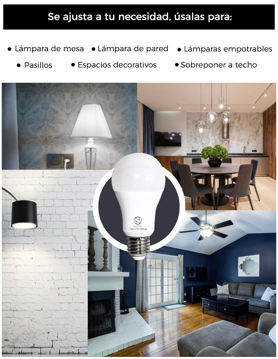 Foco LED 80 W de consumo 10 W de iluminación 900 lm 3