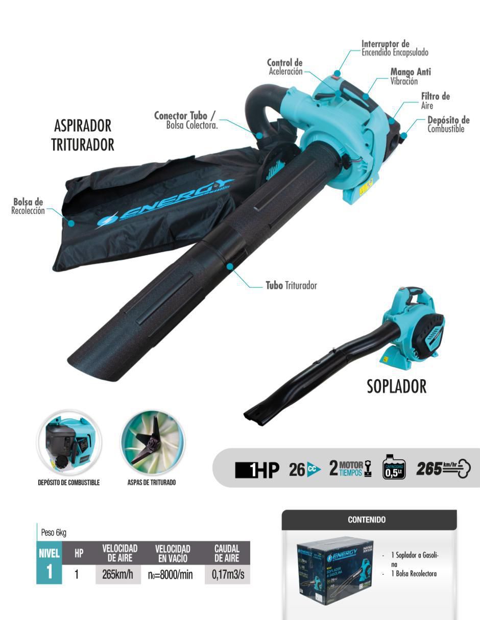Sopladora a gasolina SO45 240 mph 290 cfm 4