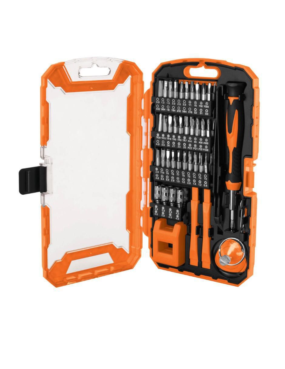 Set desarmador multipuntas 76 piezas