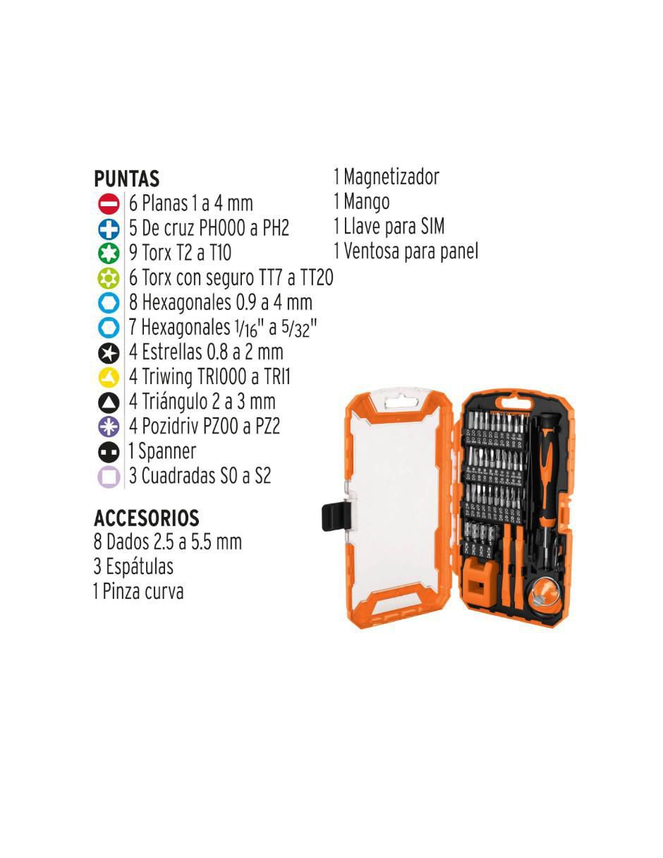 Set desarmador multipuntas 76 piezas 5