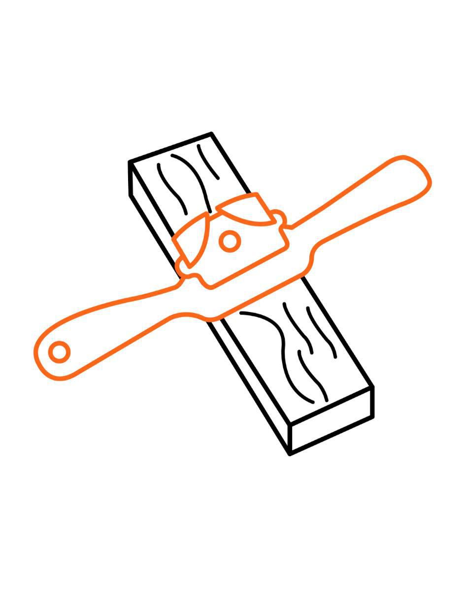 Cepillo para madera de acero al carbono para hogar 4