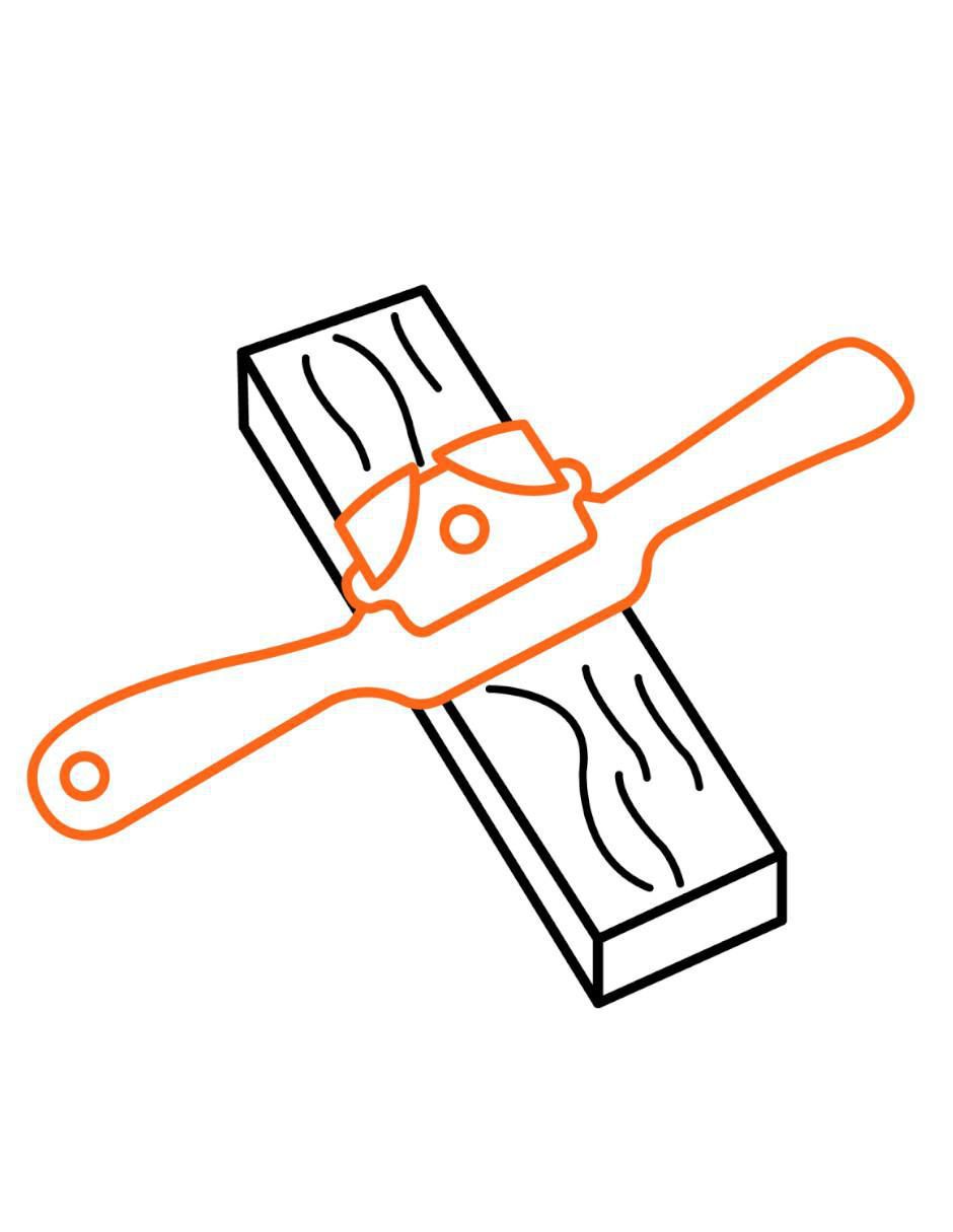 Cepillo para madera de acero al carbono para uso profesional 4