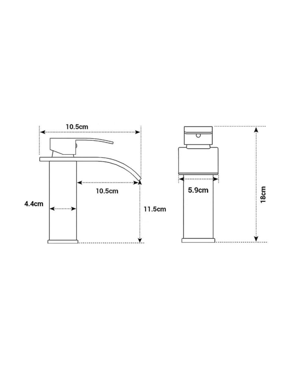 Llave mezcladora para baño 4