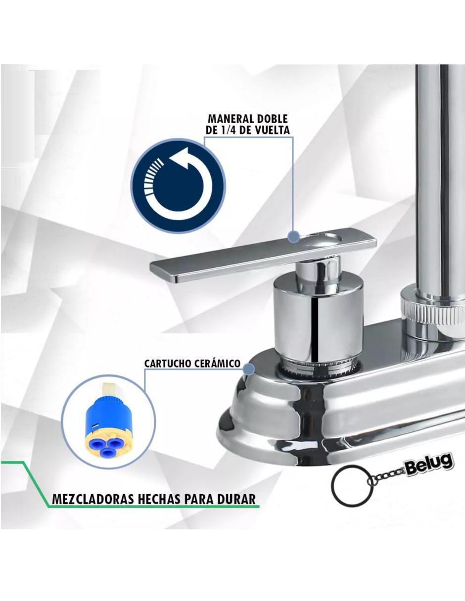 Llave mezcladora para baño 4