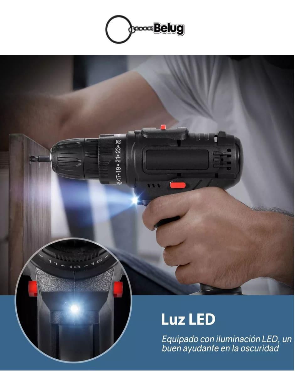 Set taladro inalámbrico genérico de 21 v 4