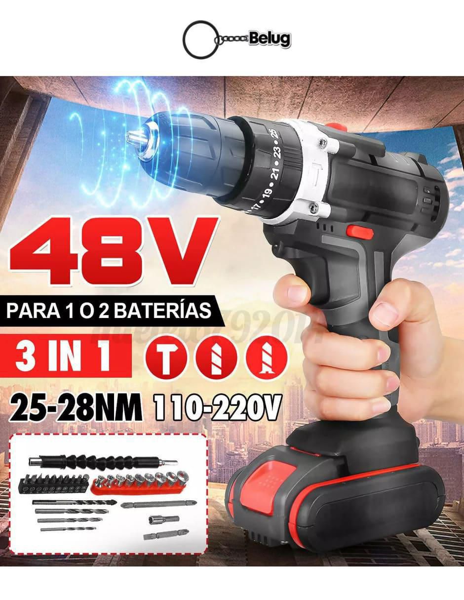 Kit taladro y brocas inalámbrico genérico de 110 - 220 V 4