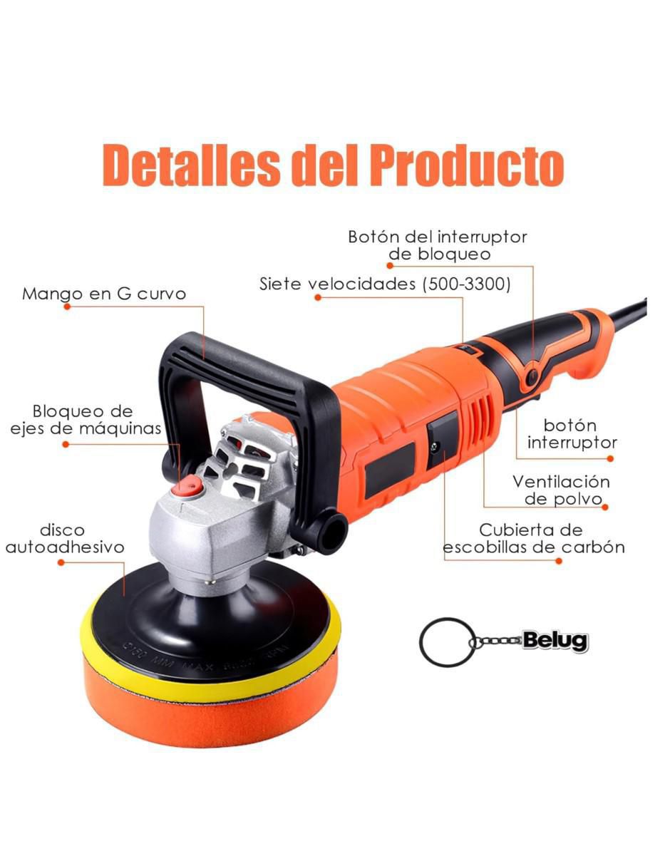 Kit pulidora y lijadora angular 150 W 3
