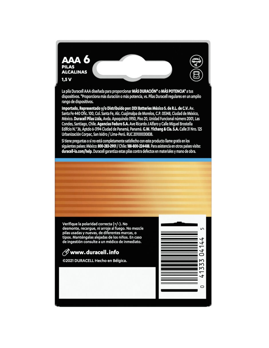 Batería AAA alcalino 1.5 V 2
