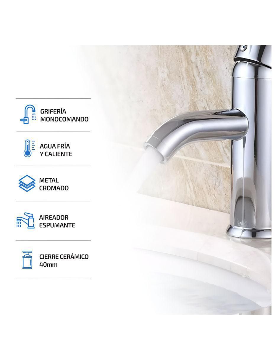 Llave mezcladora para baño 3