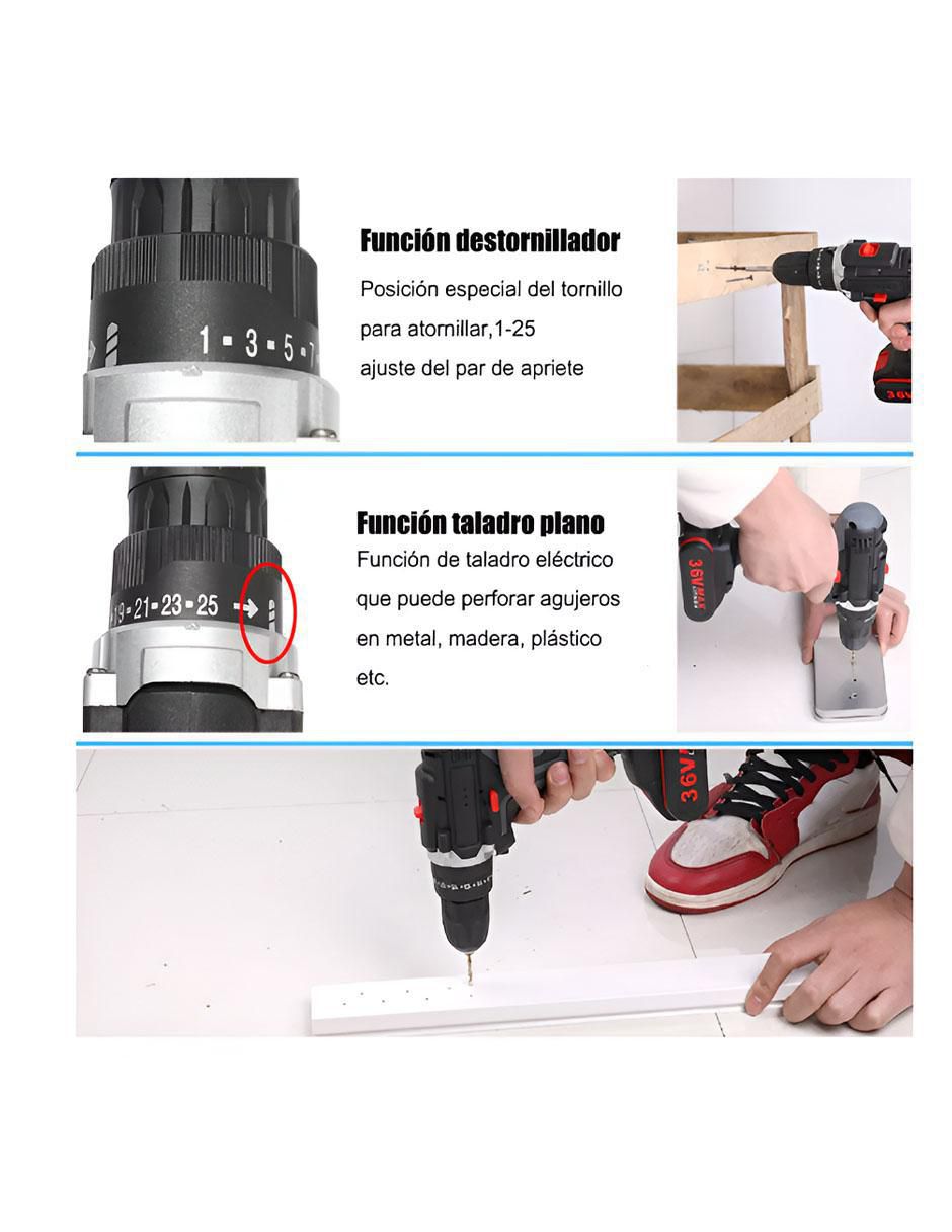 Set taladro inalámbrico W536ND de 110 - 120 V 4