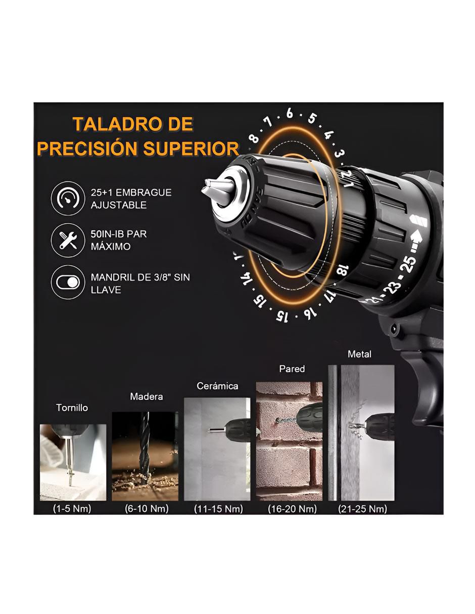 Set taladro inalámbrico W536ND de 110 - 120 V 5