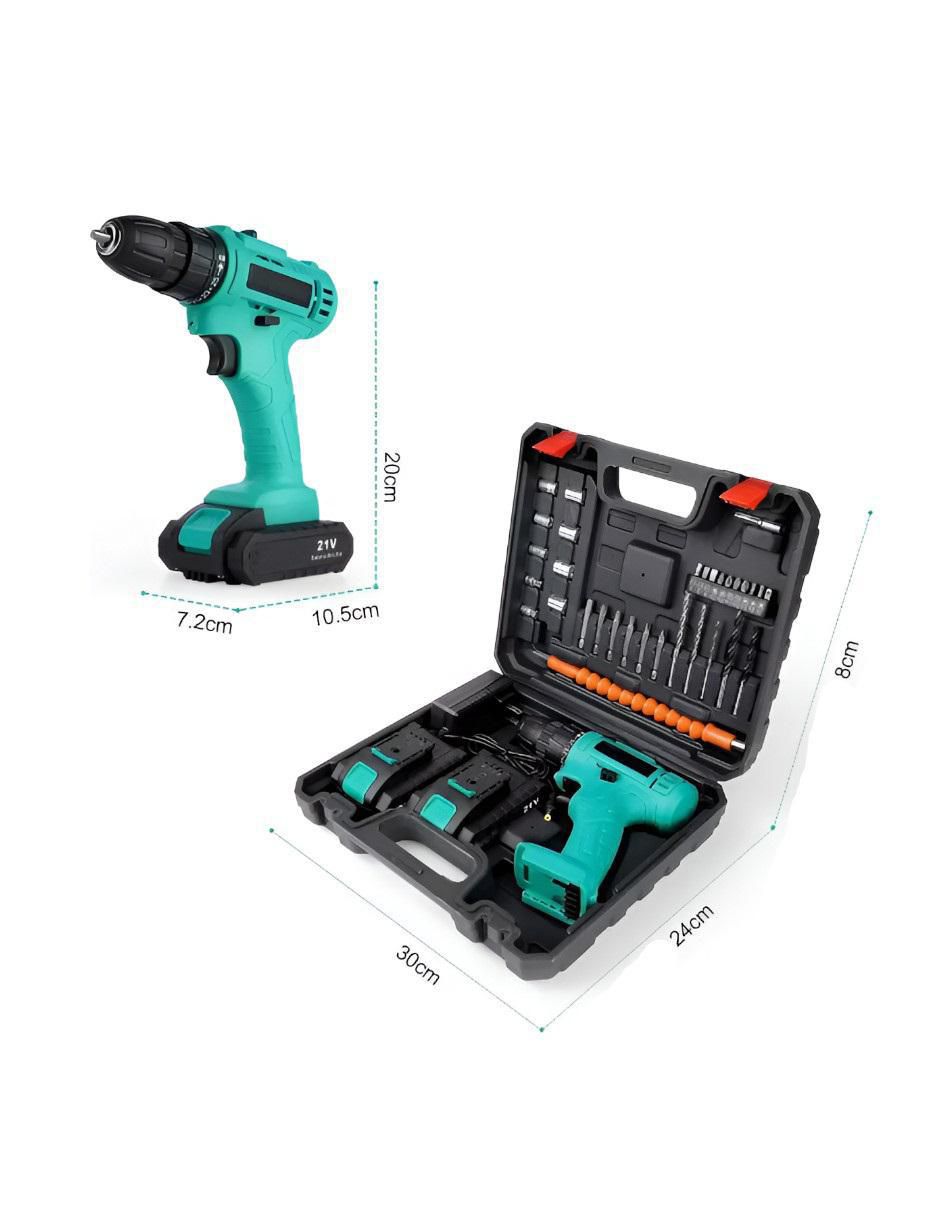 Set taladro atornillador inalámbrico W550ND de 21 V 6