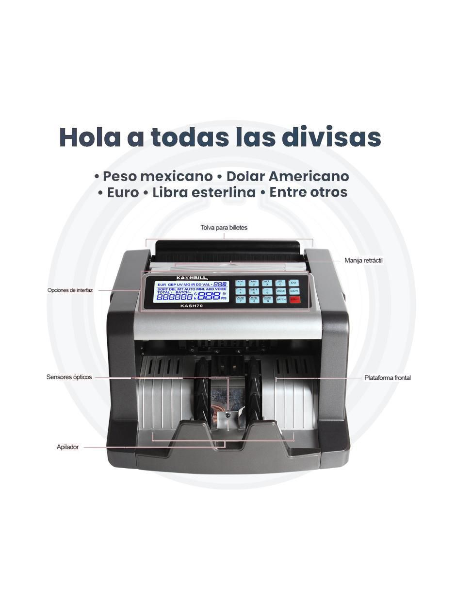 Contador de billetes de 1000 billetes x minuto 4