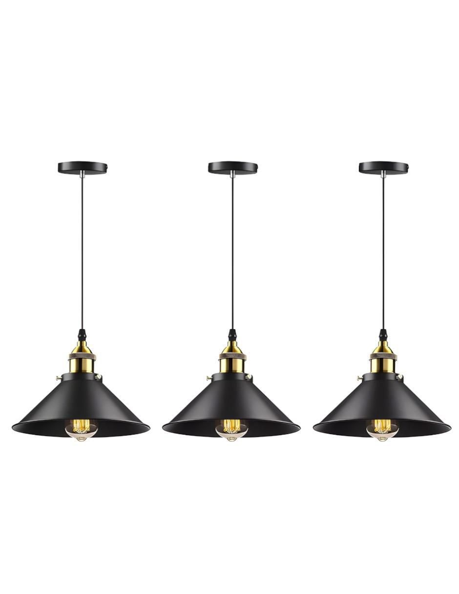 Lámpara colgante Incandescente y LED 3 piezas