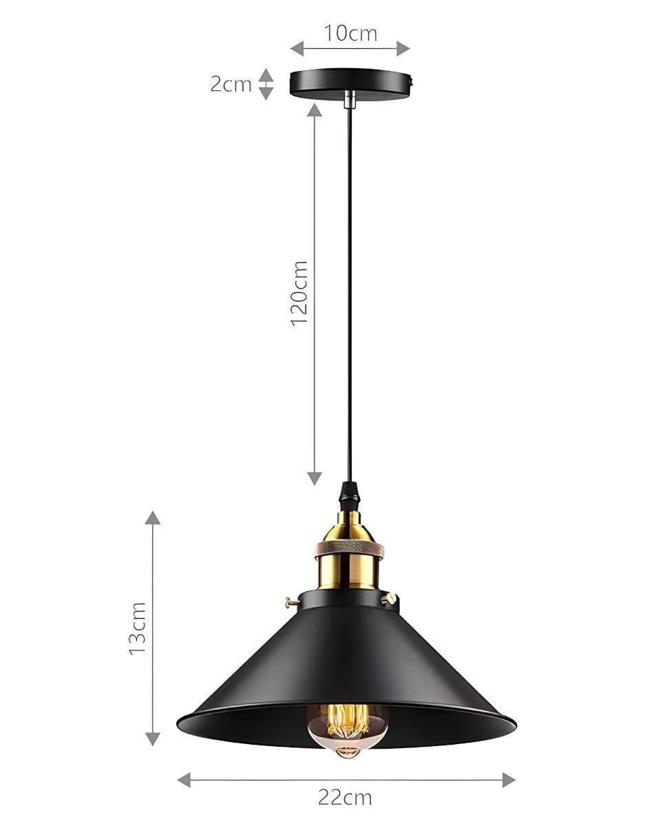 Lámpara colgante Incandescente y LED 3 piezas 6