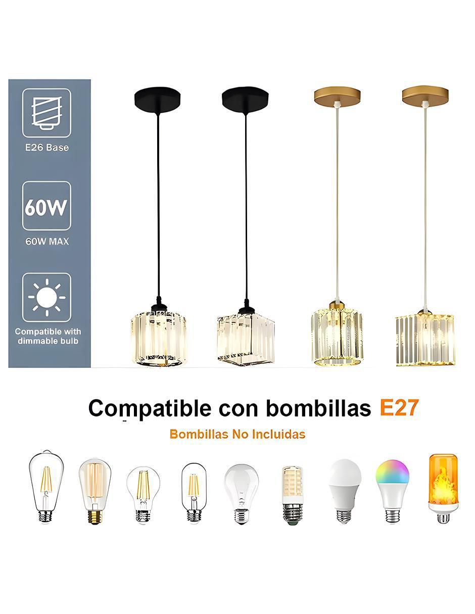 Set lámparas incandescente y led 3