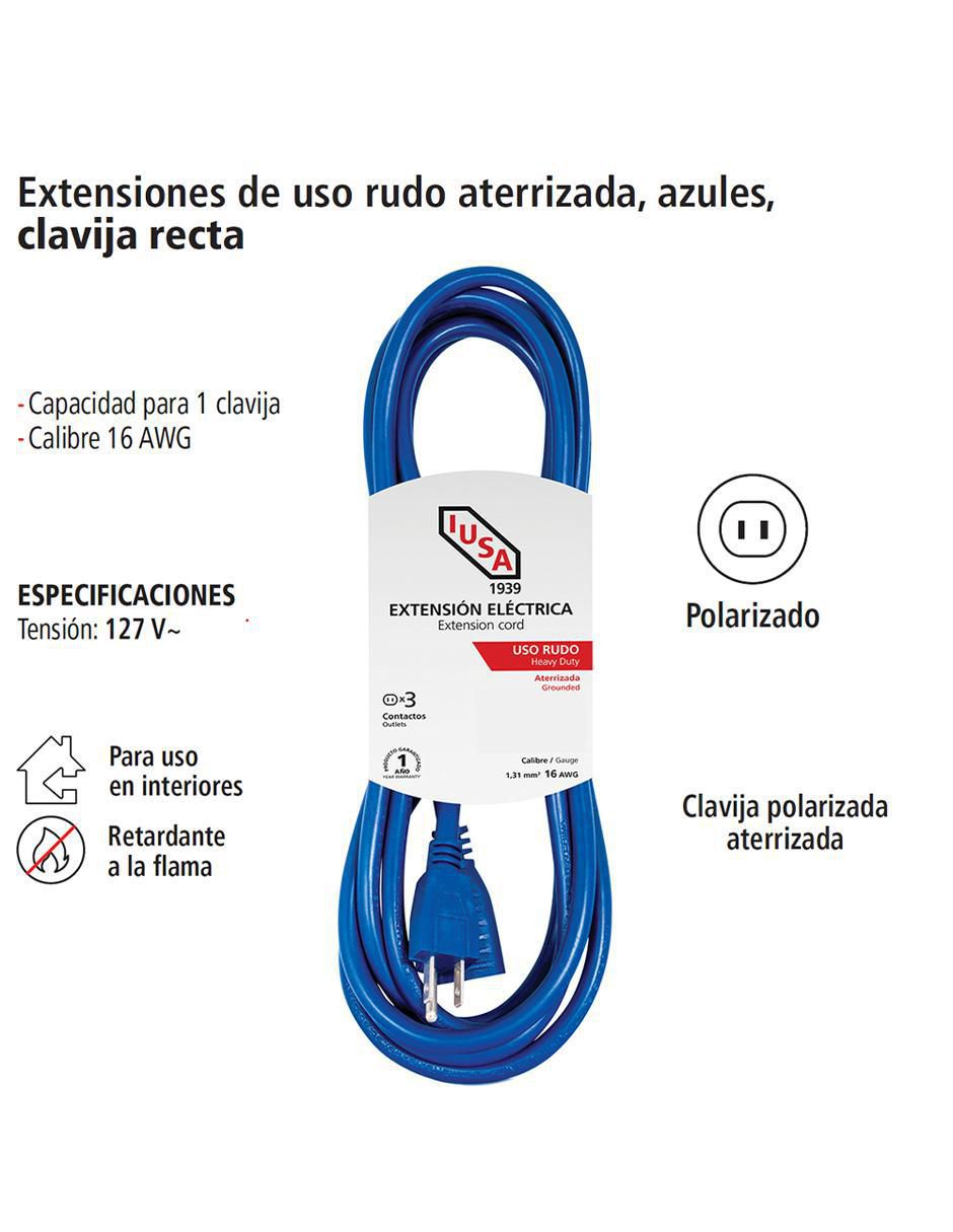 Extensión eléctrica 15 m 3