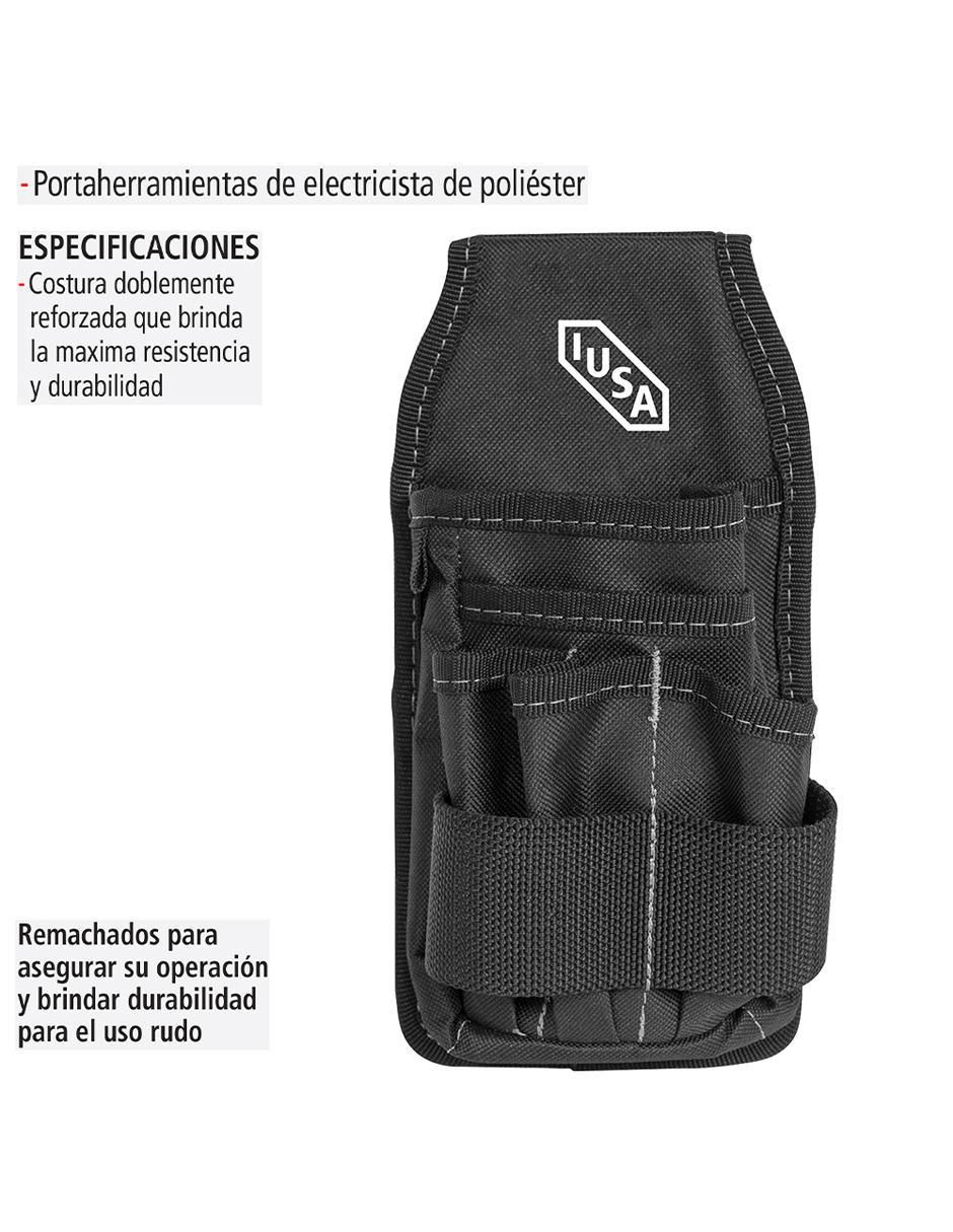 Bolsa portaherramientas para electricista