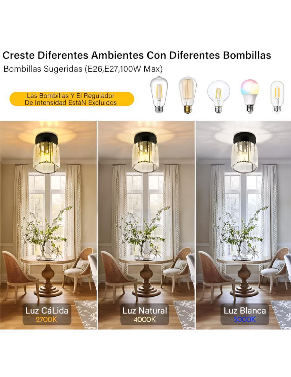 Lámpara incandescente y led 4