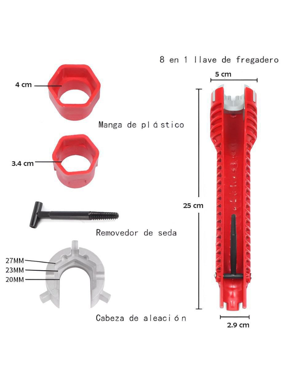 Llave mixta punta hexagonal 4