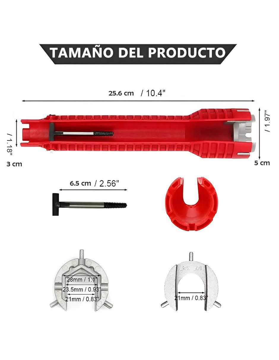 Llave mixta punta hexagonal 6