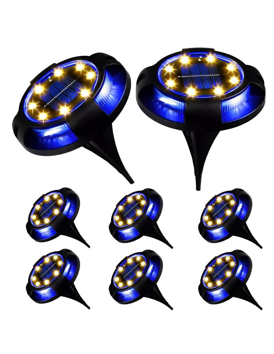 Lámpara solar LED 8 piezas