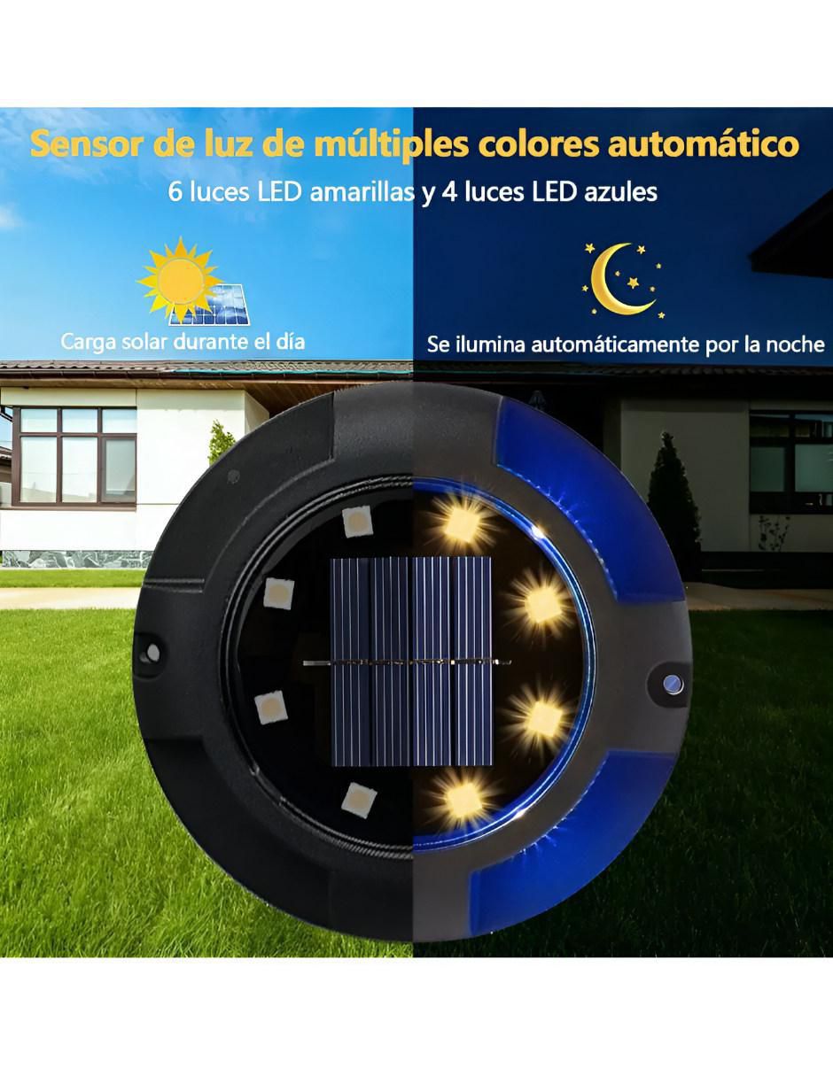 Lámpara solar LED 8 piezas 6