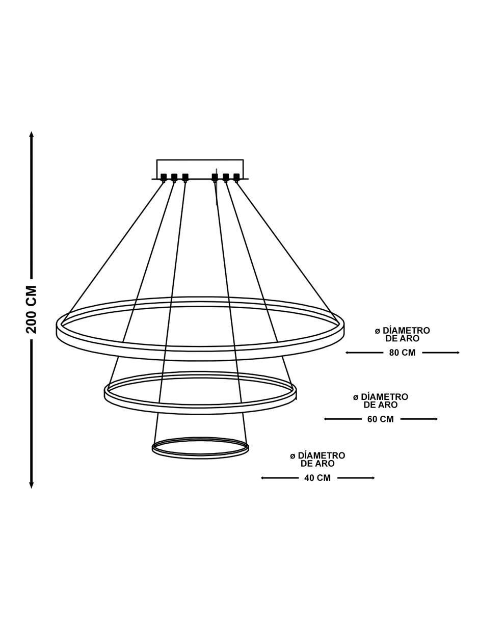 Lámpara colgante LED 7