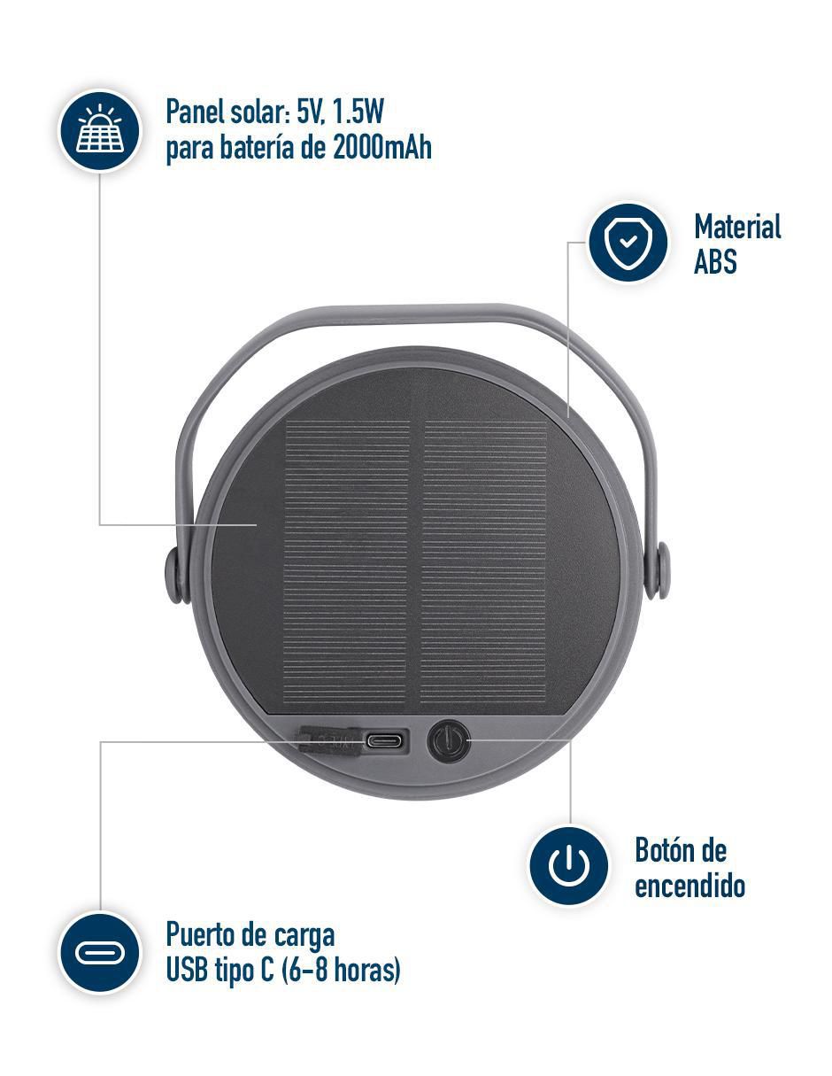 Lámpara solar Blanca 4