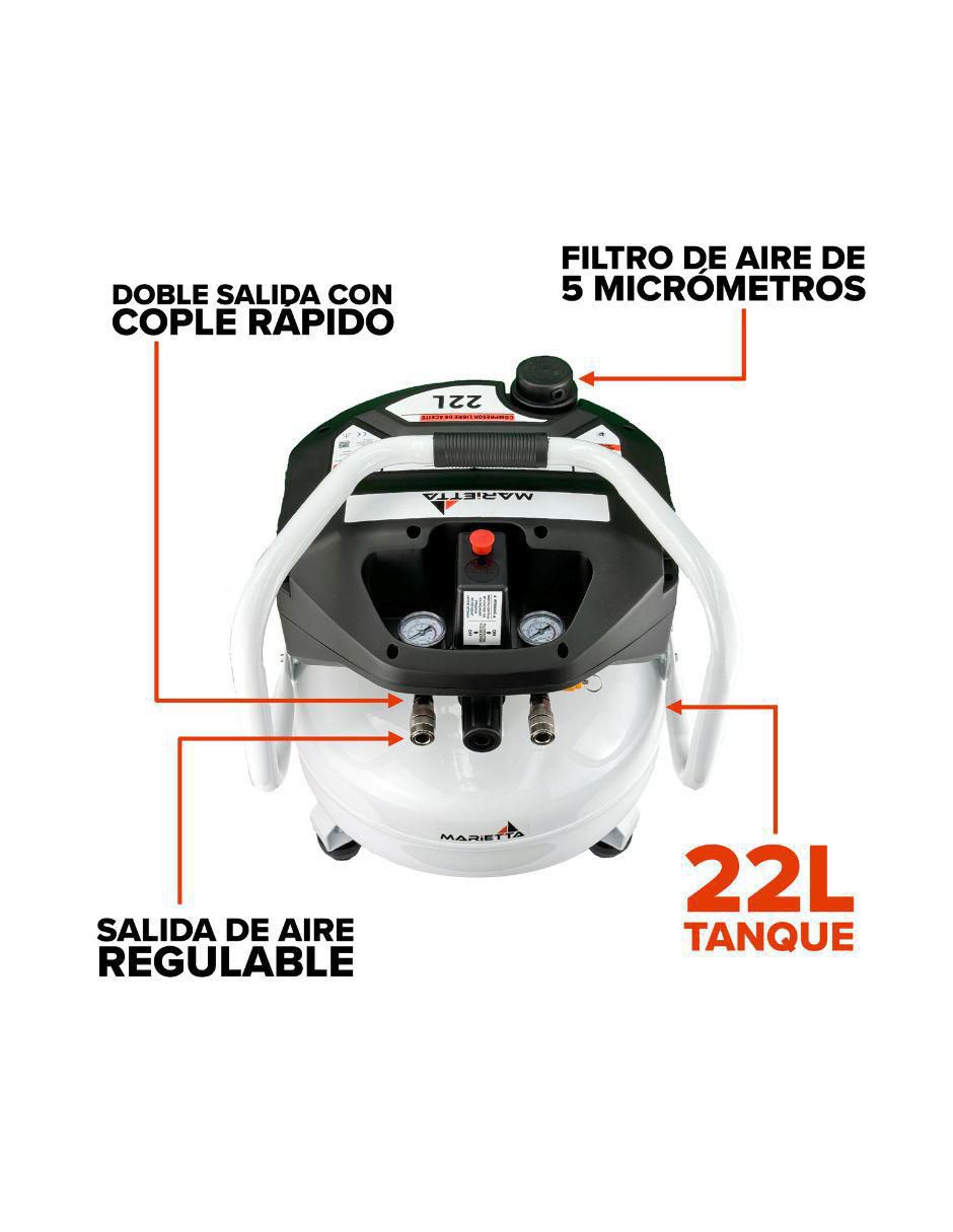Compresor 22 L 1.5 hp 3