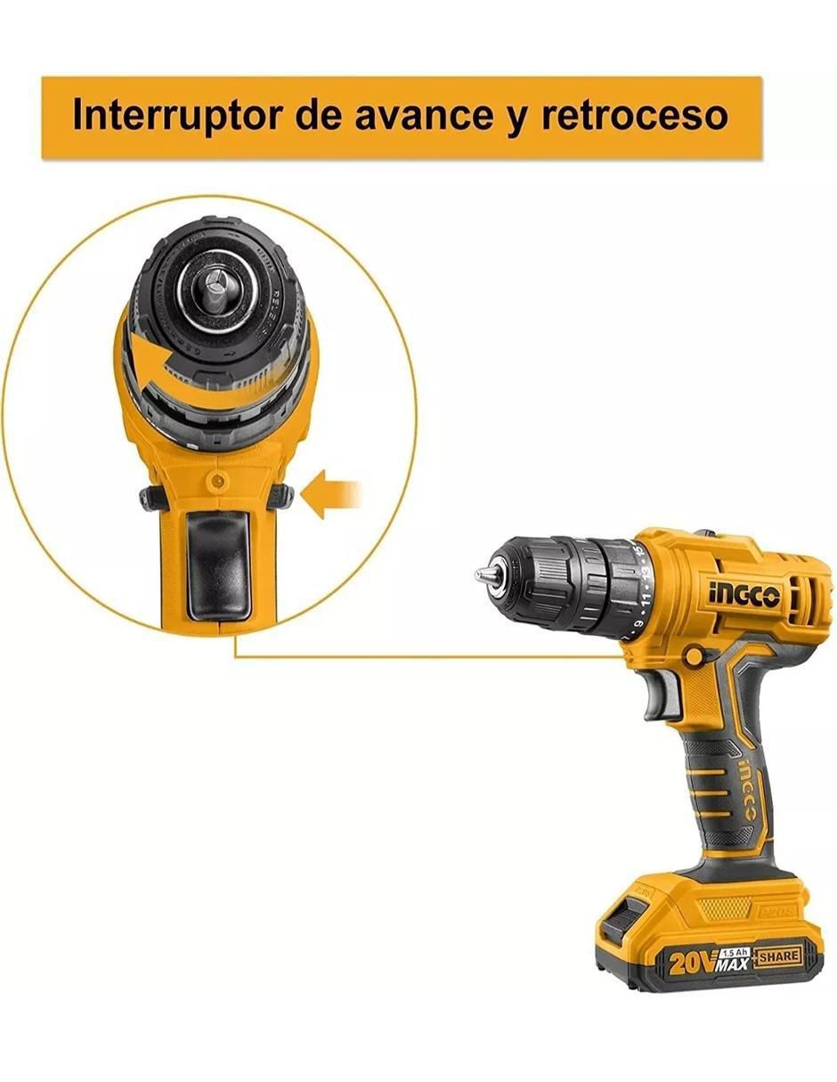 Set taladro atornillador inalámbrico UCDLI20012 de 110 - 120 V 2