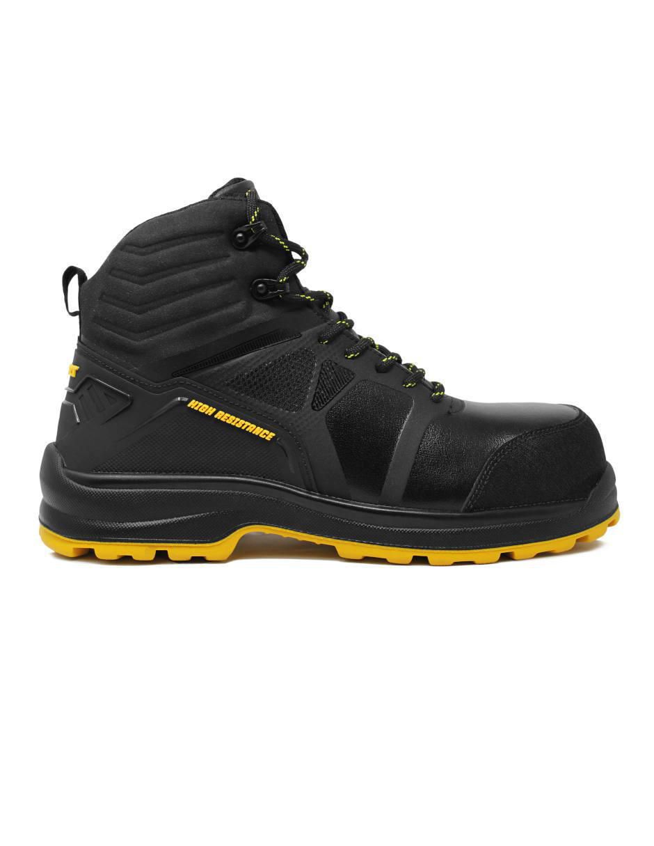 Bota industrial de cuero y piel