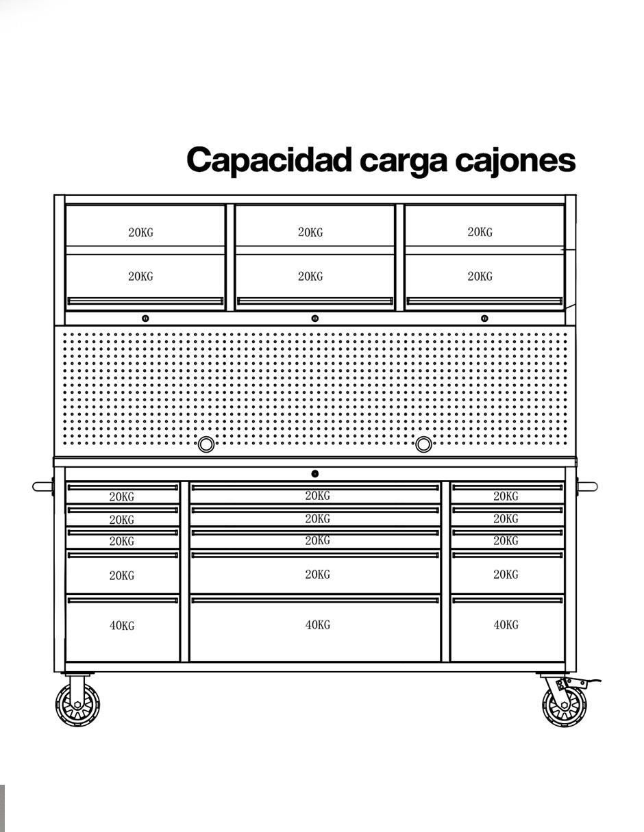 Gabinete armable de acero inoxidable 22