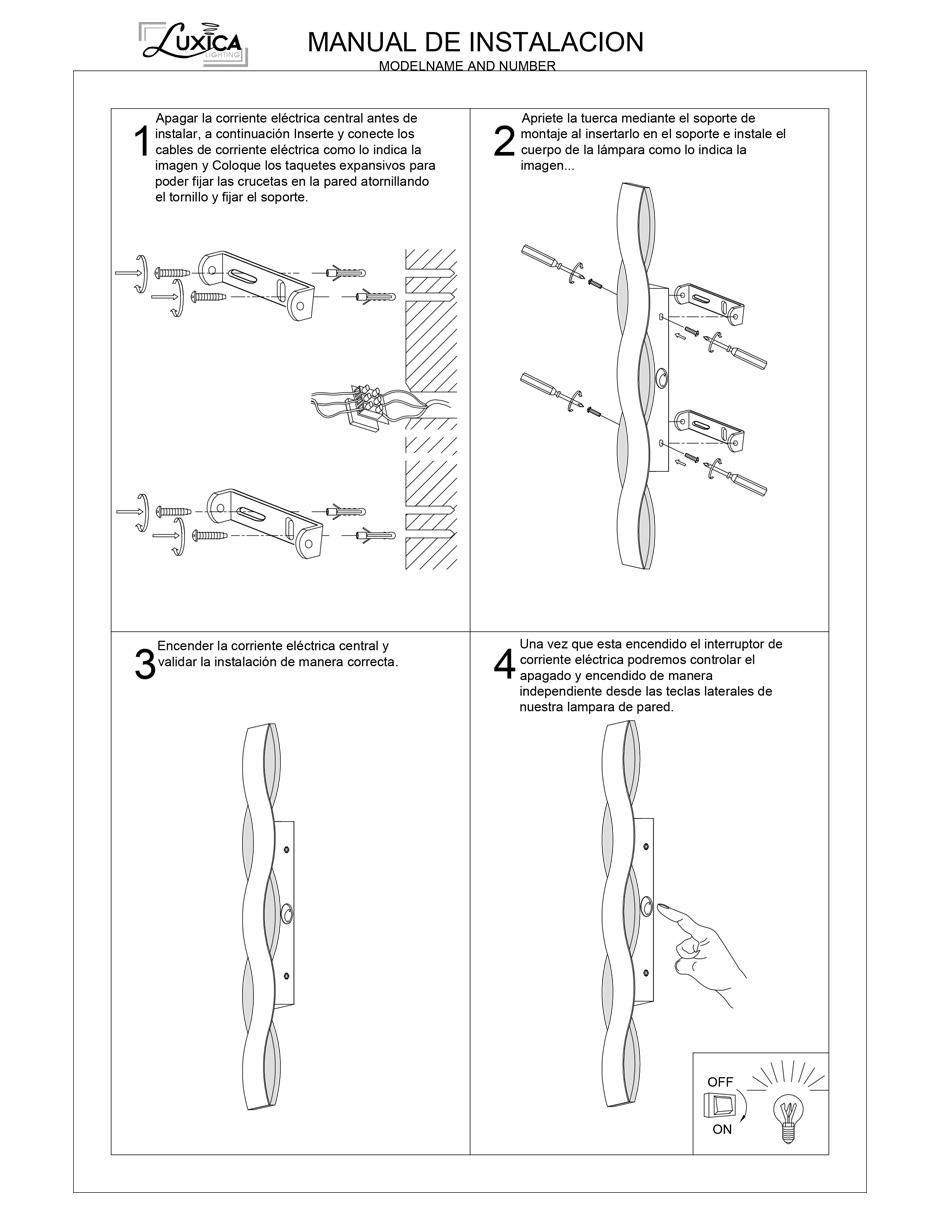 Lámpara de pared LED Carrara 5863 7