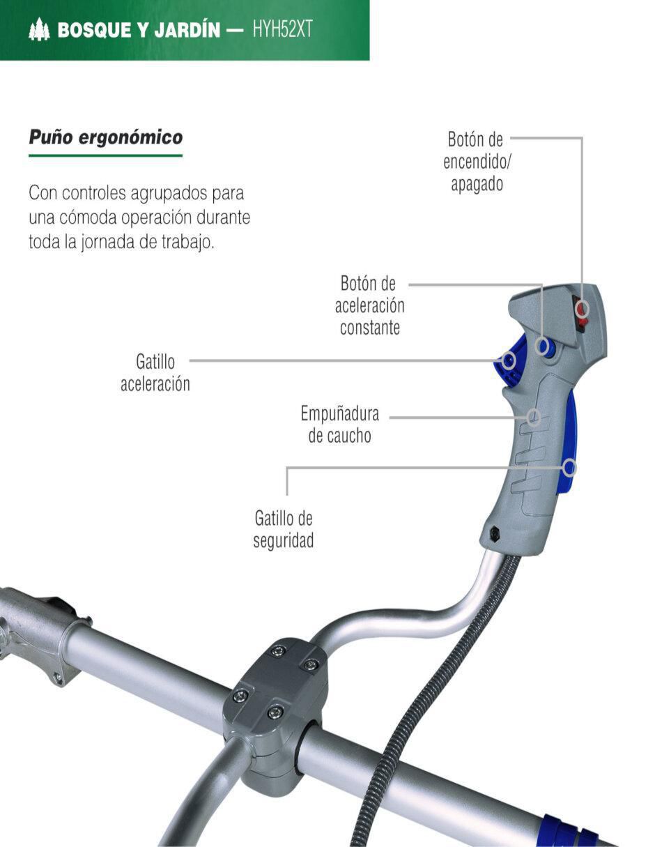 Desbrozadora a gasolina de hilo o cuchilla HYH52XT 3