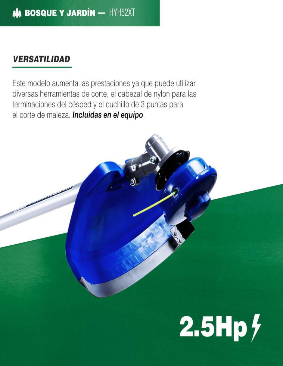 Desbrozadora a gasolina de hilo o cuchilla HYH52XT 5