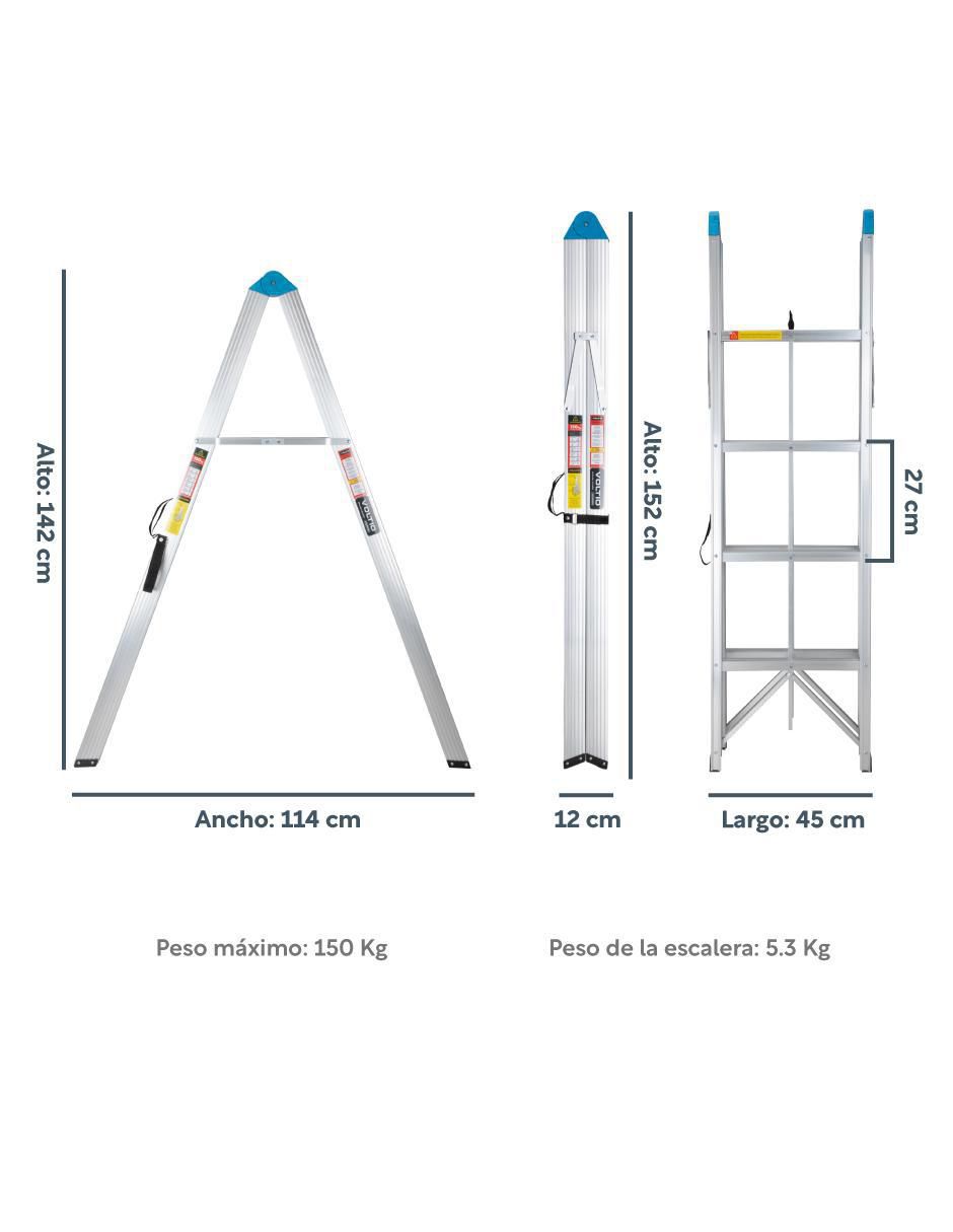 Escalera de tijera de aluminio 7