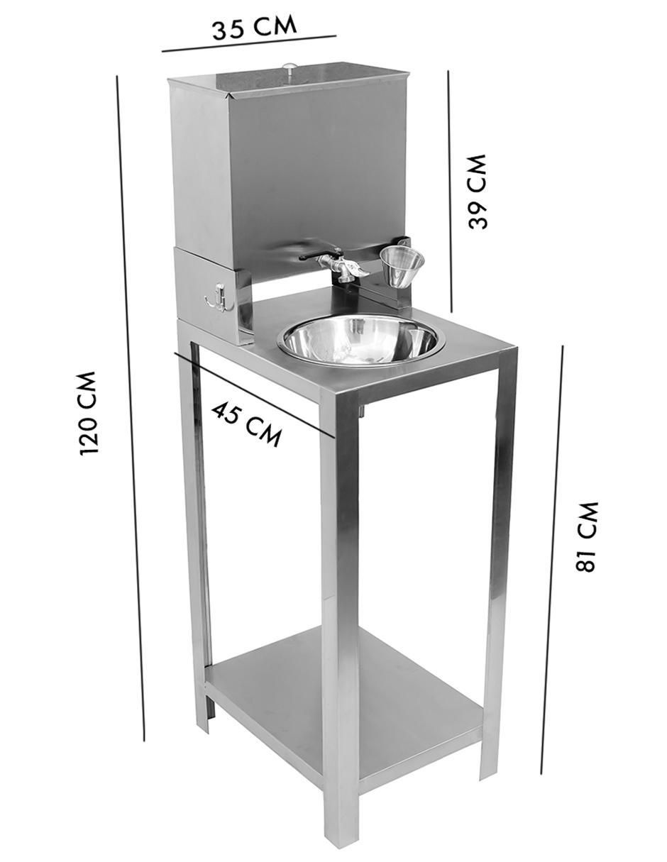 Lavabo libre instalación 6