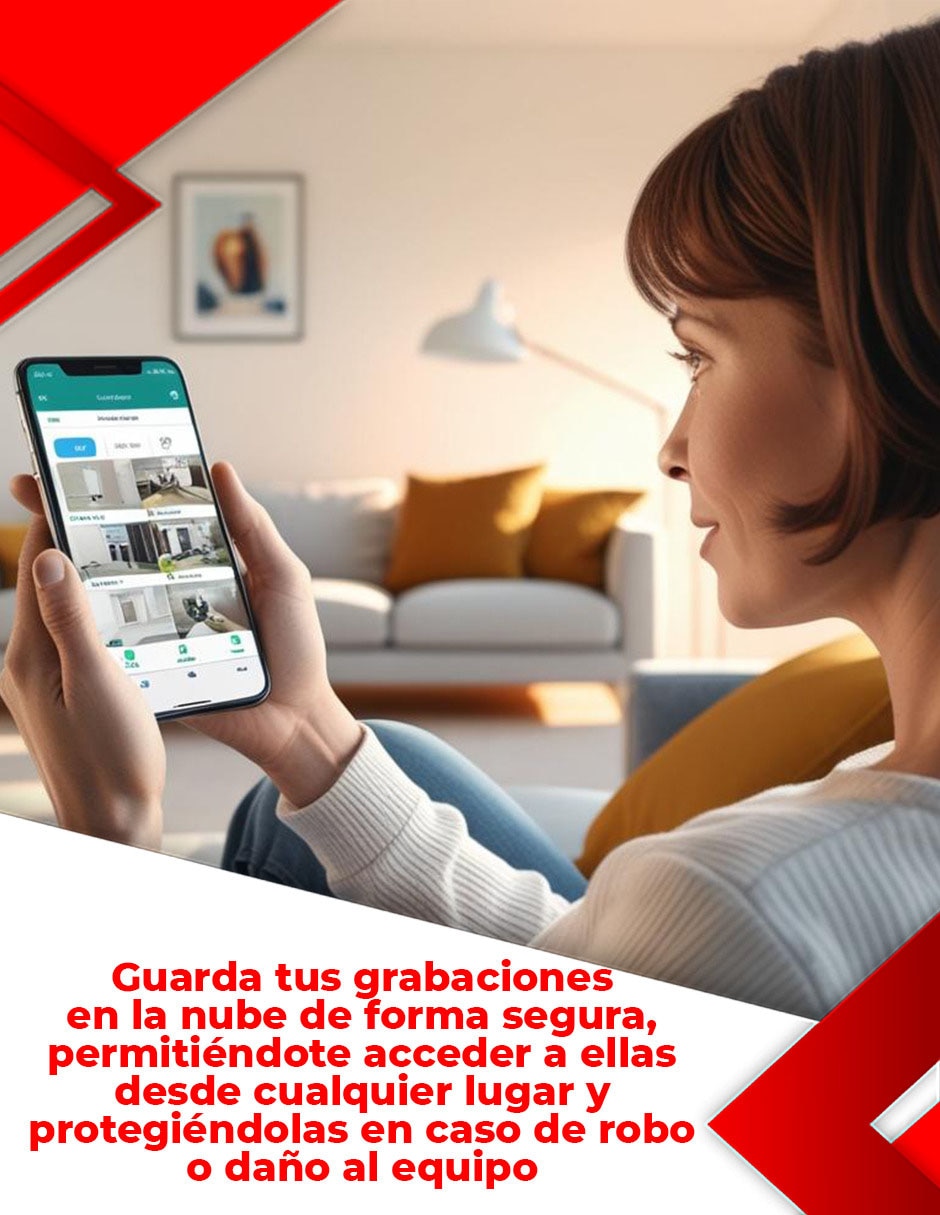 Cámara Wi-Fi de seguridad inalámbrica Full HD 75° con capacidad para grabar visión nocturna para interior 6