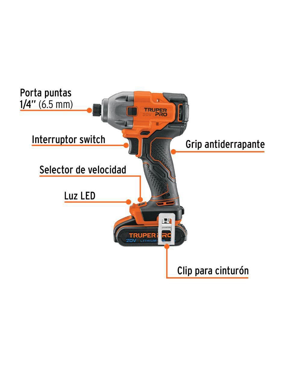 Rotomartillo, atornillador y llave COMBO-20A2 54 W 3