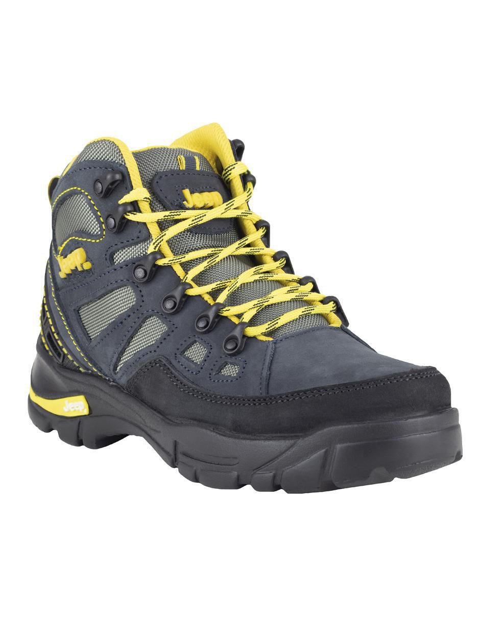 Bota industrial de cuero y tela