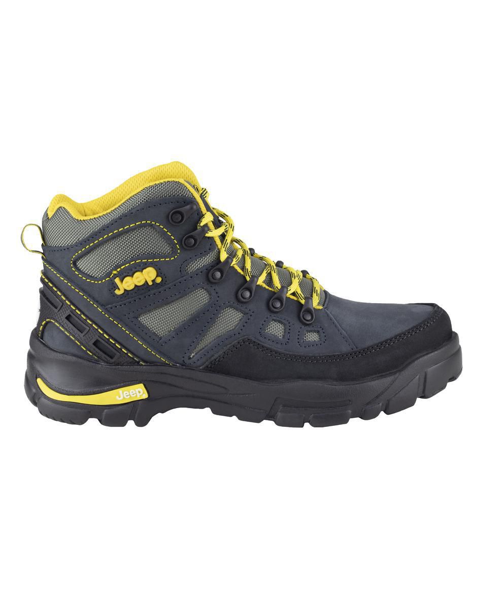 Bota industrial de cuero y tela 2