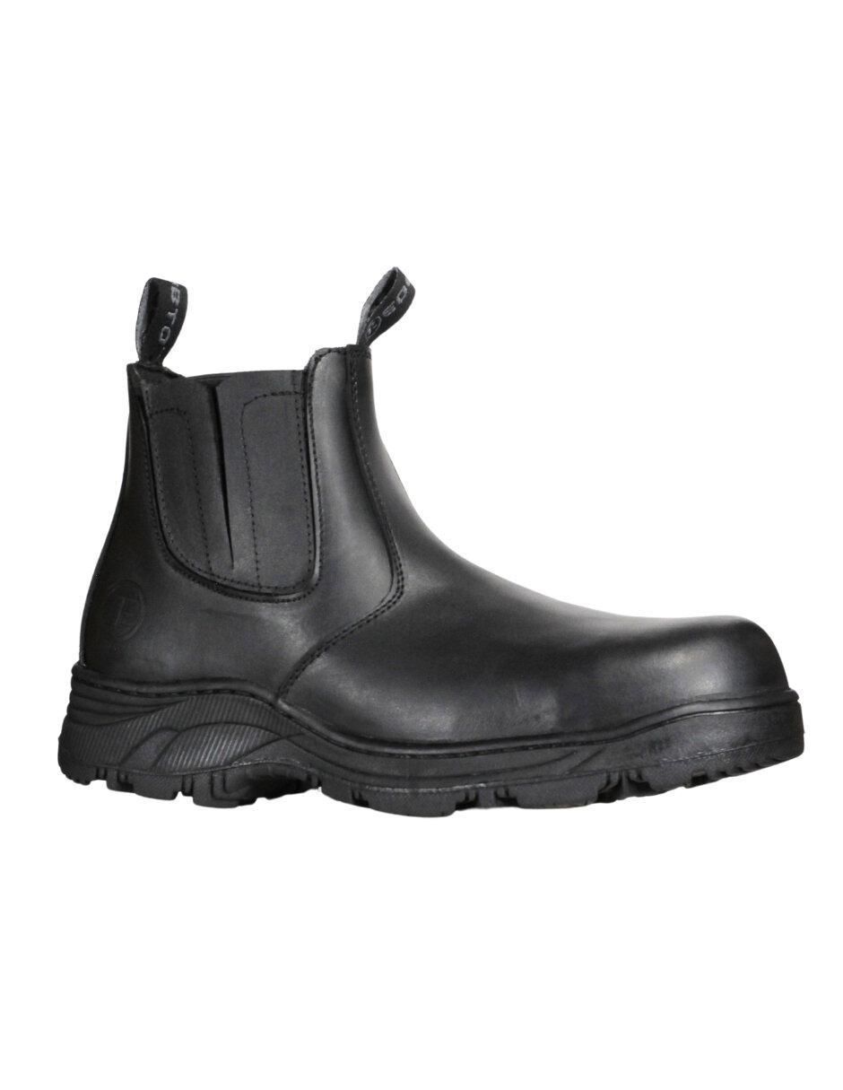 Bota industrial de cuero y piel