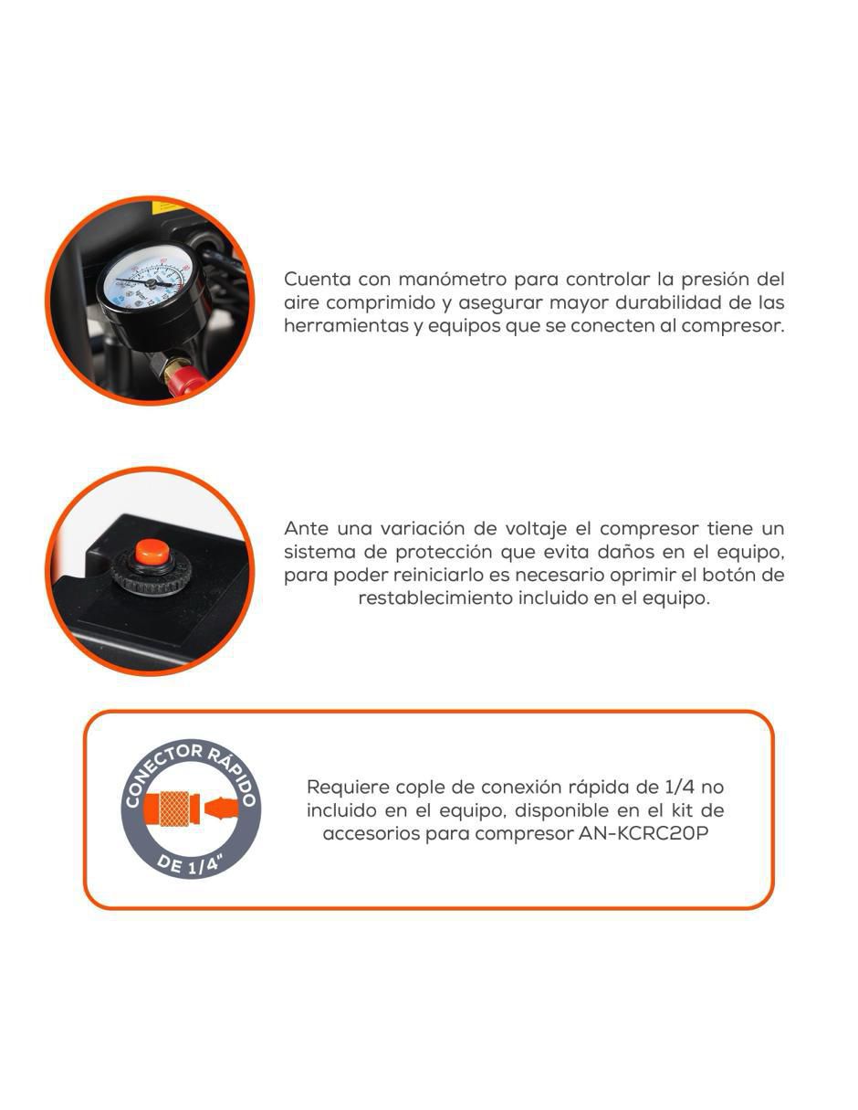 Compresor 50 L 1.5 hp 4