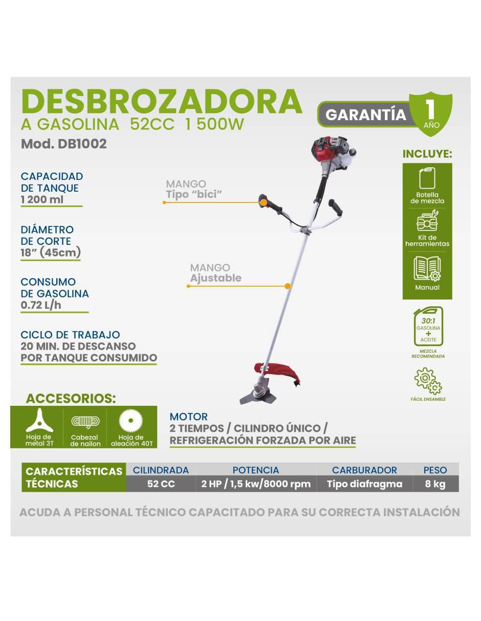 Desbrozadora a gasolina de hilo o cuchilla DB1002 6