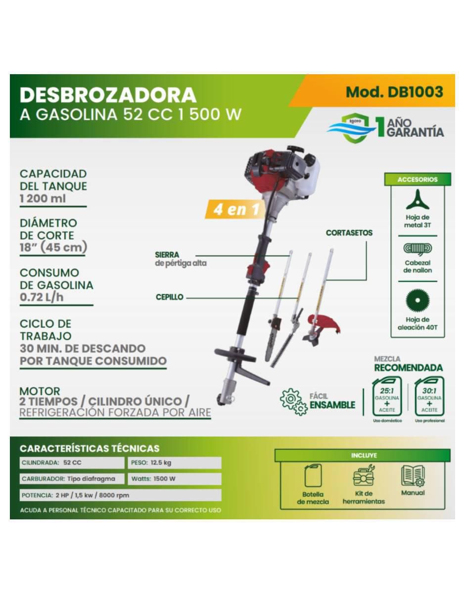 Desbrozadora a gasolina de hilo o cuchilla DB1003 8
