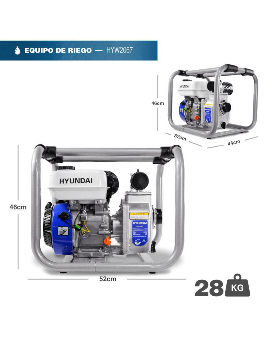 Bomba de agua motobomba 6 3/4 hp 10