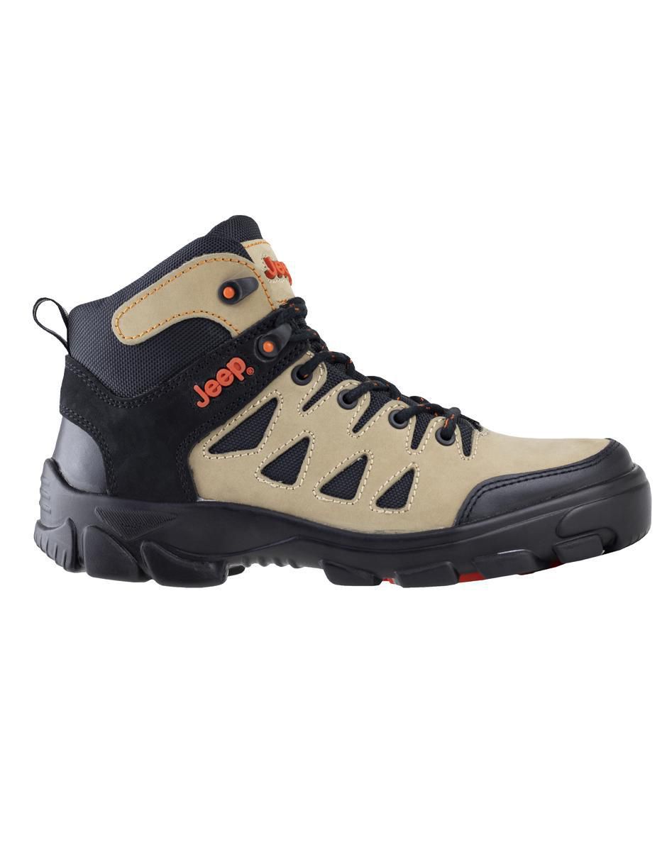 Bota industrial de cuero y tela 2